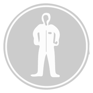 Blouse PLP non tissé blanc pressions col poches